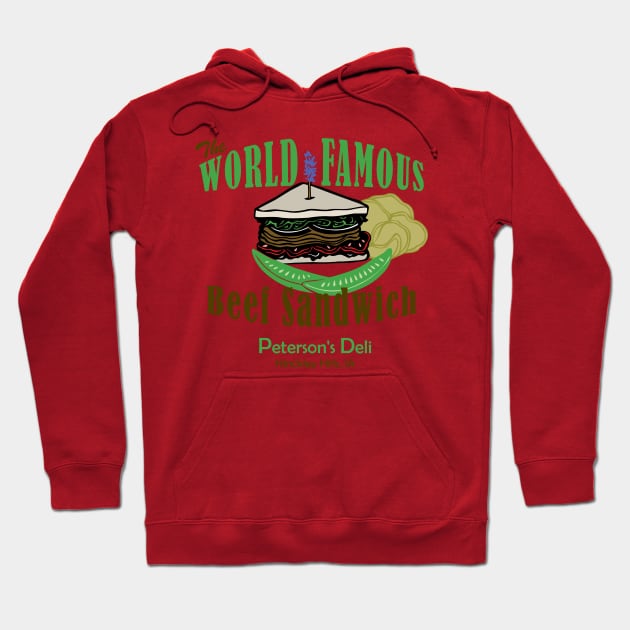 Ray's Meat Sandwiches Hoodie by Mayne Line Tees